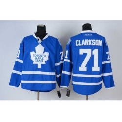 NHL Jerseys Toronto Maple Leafs #71 Clarkson blue