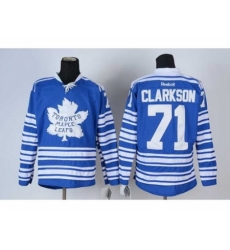 NHL Jerseys Toronto Maple Leafs #71 Clarkson blue[2014 winter classic]