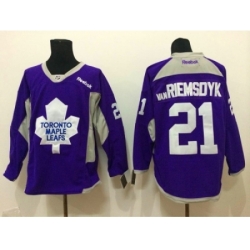 NHL Toronto Maple Leafs #21 vanRiemsdyk purple Jerseys