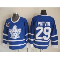 NHL Toronto Maple Leafs #29 Potvin blue Jerseys[m&n 75th]