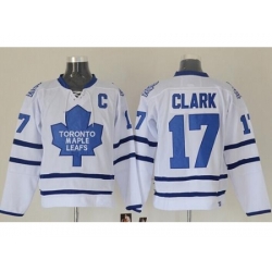 Toronto Maple Leafs #17 Wendel Clark White Stitched NHL Jersey