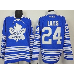 Toronto Maple Leafs 24 John-Michael Liles Blue NHL Jerseys