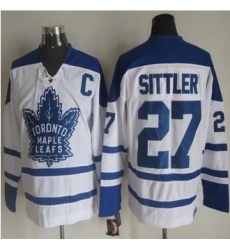 Toronto Maple Leafs #27 Darryl Sittler White CCM Throwback Winter Classic Stitched NHL Jersey