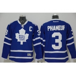Toronto Maple Leafs #3 Dion Phaneuf Blue Stitched NHL Jersey