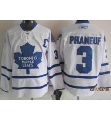 Toronto Maple Leafs 3 Dion Phaneuf White NHL Jerseys
