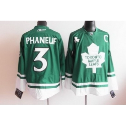 Toronto Maple Leafs #3 Phaneuf green C patch jerseys