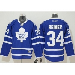 Toronto Maple Leafs #34 James Reimer Blue Stitched NHL Jersey