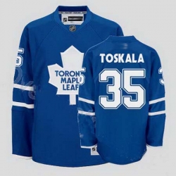Toronto Maple Leafs 35 Vesa Toskala Blue Jersey