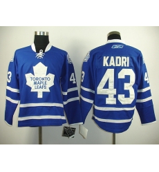 Toronto Maple Leafs #43 Nazem Kadri Blue Premier Third Jersey