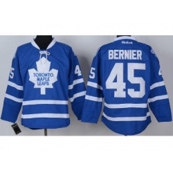 Toronto Maple Leafs 45 Jonathan Bernier Blue NHL Jersey