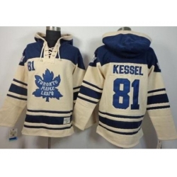 Toronto Maple Leafs 81 Phil Kessel Cream Stitched NHL Sawyer Hooded Sweatshirt