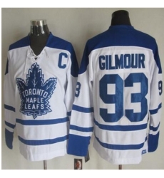 Toronto Maple Leafs #93 Doug Gilmour White CCM Throwback Winter Classic Stitched NHL Jersey