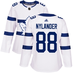 Women Maple Leafs 88 William Nylander White Authentic 2018 Stadium Series Stitched Hockey Jersey