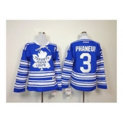 Women NHL Jerseys Toronto Maple Leafs #3 phaneuf blue[2014 winter classic patch C]