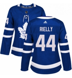 Womens Adidas Toronto Maple Leafs 44 Morgan Rielly Authentic Royal Blue Home NHL Jersey 