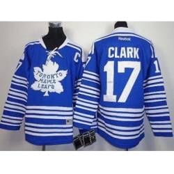 Kids Toronto Maple Leafs 17 Wendel Clark Blue NHL Jerseys