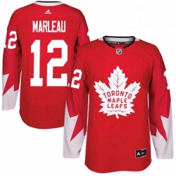Youth Adidas Toronto Maple Leafs 12 Patrick Marleau Authentic Red Alternate NHL Jersey 
