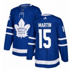 Youth Adidas Toronto Maple Leafs 15 Matt Martin Authentic Royal Blue Home NHL Jersey 
