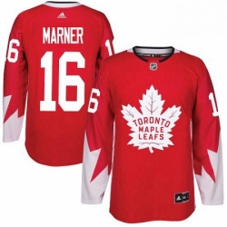 Youth Adidas Toronto Maple Leafs 16 Mitchell Marner Authentic Red Alternate NHL Jersey 