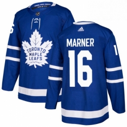 Youth Adidas Toronto Maple Leafs 16 Mitchell Marner Authentic Royal Blue Home NHL Jersey 
