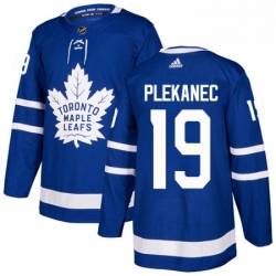 Youth Adidas Toronto Maple Leafs 19 Tomas Plekanec Authentic Royal Blue Home NHL Jerse