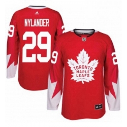 Youth Adidas Toronto Maple Leafs 29 William Nylander Authentic Red Alternate NHL Jersey 