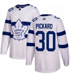 Youth Adidas Toronto Maple Leafs 30 Calvin Pickard Authentic White 2018 Stadium Series NHL Jersey 