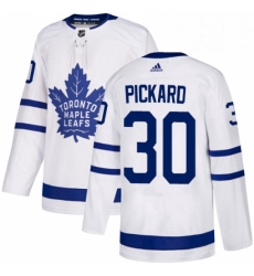 Youth Adidas Toronto Maple Leafs 30 Calvin Pickard Authentic White Away NHL Jersey 