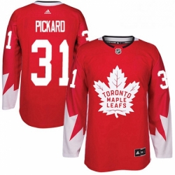Youth Adidas Toronto Maple Leafs 31 Calvin Pickard Authentic Red Alternate NHL Jersey 