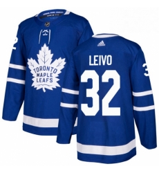 Youth Adidas Toronto Maple Leafs 32 Josh Leivo Authentic Royal Blue Home NHL Jersey 