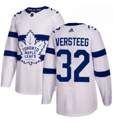 Youth Adidas Toronto Maple Leafs 32 Kris Versteeg Authentic White 2018 Stadium Series NHL Jersey 