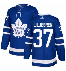 Youth Adidas Toronto Maple Leafs 37 Timothy Liljegren Authentic Royal Blue Home NHL Jersey 