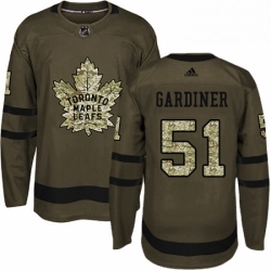 Youth Adidas Toronto Maple Leafs 51 Jake Gardiner Authentic Green Salute to Service NHL Jersey 