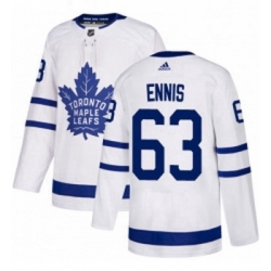 Youth Adidas Toronto Maple Leafs 63 Tyler Ennis Authentic White Away NHL Jersey 