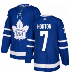 Youth Adidas Toronto Maple Leafs 7 Tim Horton Authentic Royal Blue Home NHL Jersey 