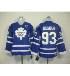 Youth Toronto Maple Leafs #93 Doug Gilmour Blue Jersey
