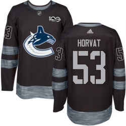 Canucks #53 Bo Horvat Black 1917 2017 100th Anniversary Stitched NHL Jersey
