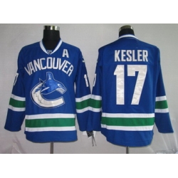 Hockey Jerseys Vancouver Canucks 17 KESLER blue