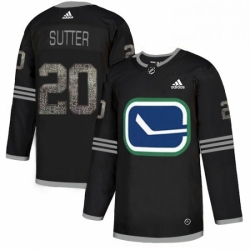 Mens Adidas Vancouver Canucks 20 Brandon Sutter Black 1 Authentic Classic Stitched NHL Jerseyy 