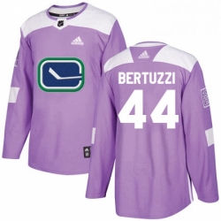 Mens Adidas Vancouver Canucks 44 Todd Bertuzzi Authentic Purple Fights Cancer Practice NHL Jersey 