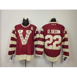 NHL Jerseys Vancouver Canucks #22 d.sedin red[patch A]