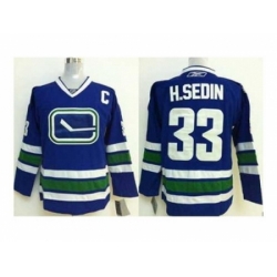 NHL Jerseys Vancouver Canucks #33 H.sedin blue[2014 new][patch C]