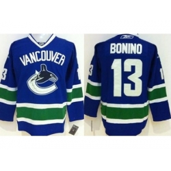 Vancouver Canucks #13 Nick Bonino Blue Stitched Jersey