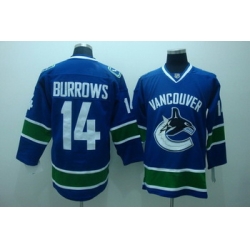 Vancouver Canucks 14 Burrows blue Jerseys