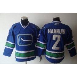 Vancouver Canucks 2 Dan Hamhuis Blue Jerseys 3Rd
