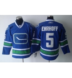Vancouver Canucks 5 Ehrhoff White Jerseys 3RD