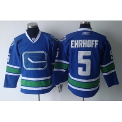 Vancouver Canucks 5 Ehrhoff White Jerseys 3RD
