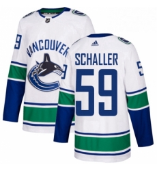Youth Adidas Vancouver Canucks 59 Tim Schaller Authentic White Away NHL Jersey 