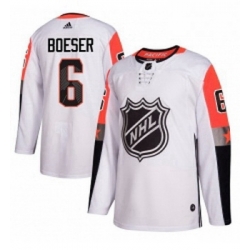 Youth Adidas Vancouver Canucks 6 Brock Boeser Authentic White 2018 All Star Pacific Division NHL Jersey 