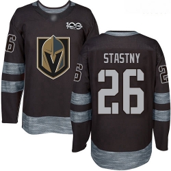 Golden Knights #26 Paul Stastny Black 1917 2017 100th Anniversary Stitched Hockey Jersey